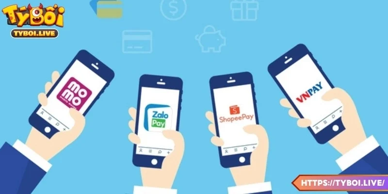 Mẫu biên lai thanh toán rút tiền Tyboi thành công nhưng chưa xử lý.